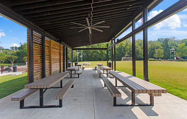 Shaded Patio at The Annaline, Nashville, Tennessee