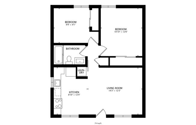 2 beds, 1 bath, 800 sqft, $3,050, Unit 553-A