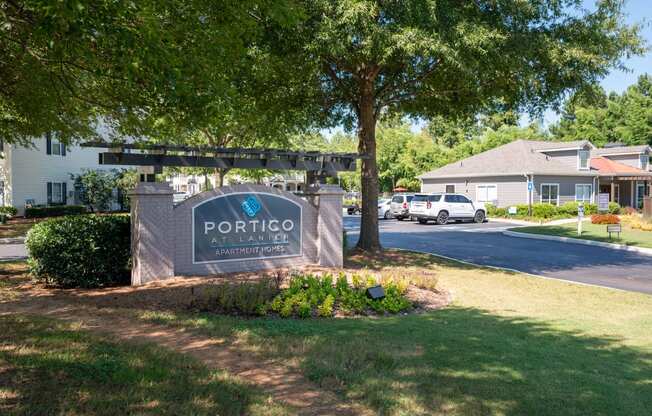 Entrance Sign at Portico at Lanier located in Gainesville, GA 30504