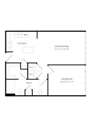 1 bed, 1 bath, 702 sqft, $1,605