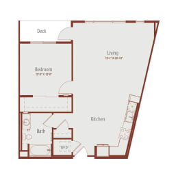 1 bed, 1 bath, 870 sqft, $3,288