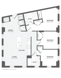 3 beds, 2 baths, 1,282 sqft, $4,167