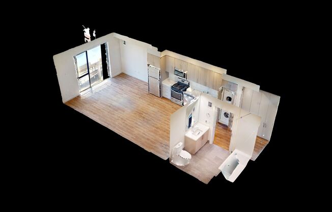 Studio, 1 bath, 488 sqft, $2,050, Unit 518