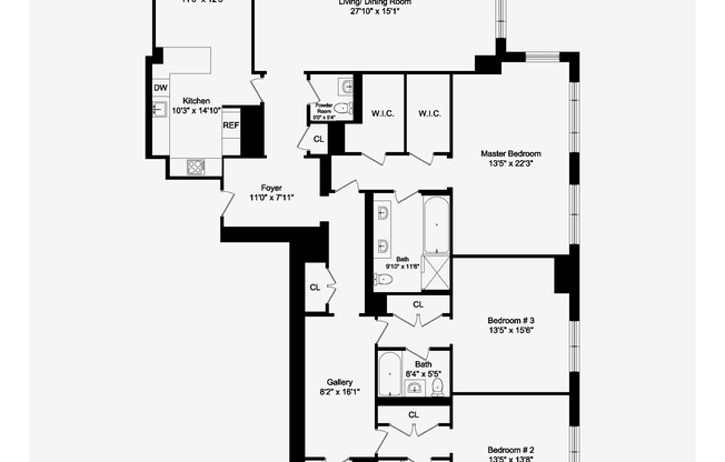 3 beds, 3.5 baths, 2,631 sqft, $38,000, Unit 68B
