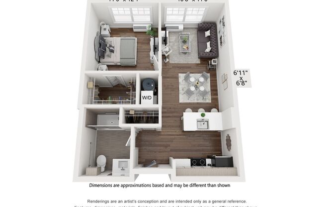 1 bed, 1 bath, 650 sqft, $2,225, Unit 336