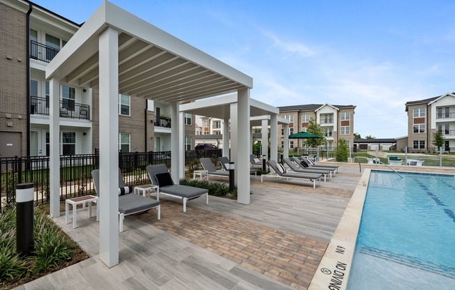 Pool with Cabanas