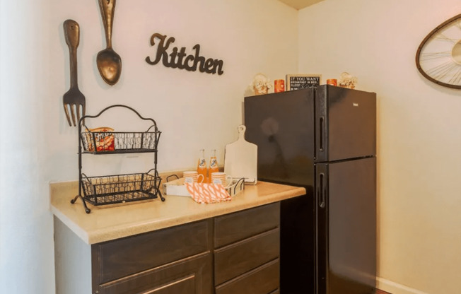 apartment with refrigerator