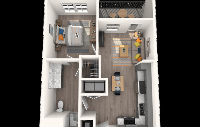 1 bed, 1 bath, 583 sqft, $998