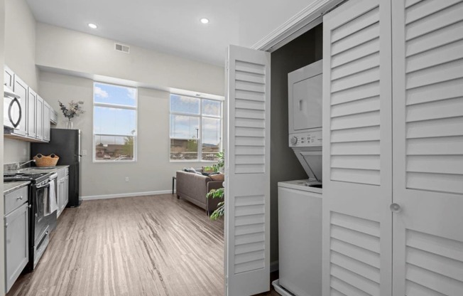 The Annex of Bozeman Apartments in Bozeman, Montana Laundry Closet