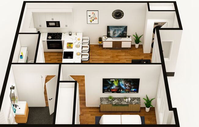 1 bed, 1 bath, 500 sqft, $1,499, Unit 403