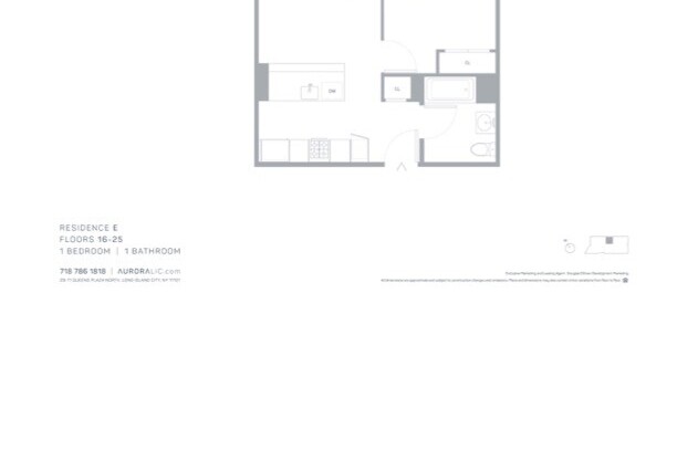1 bed, 2.5 baths, $4,010, Unit 20E