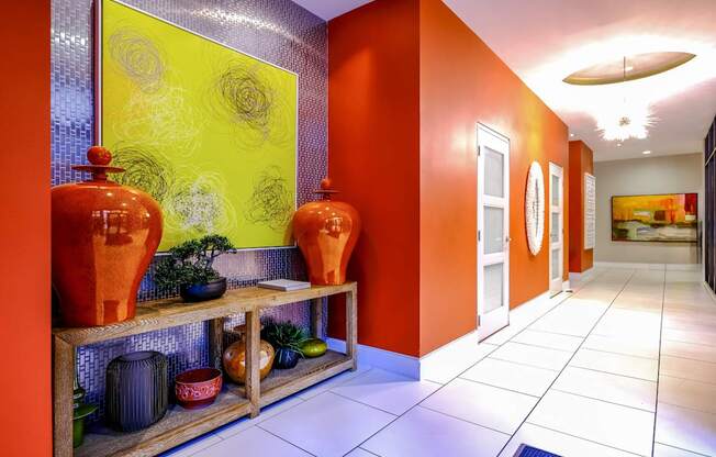 lobby hallway at Berkshire Coral Gables apartments