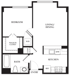 1 bed, 1 bath, 650 sqft, $3,704