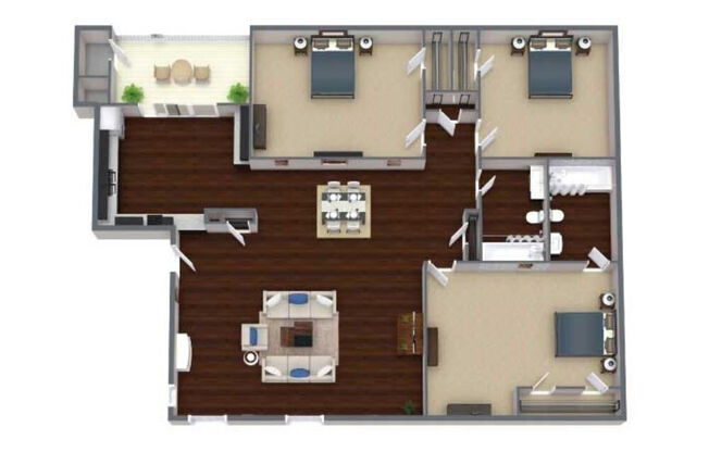 3 beds, 2 baths, 1,061 sqft, $1,797