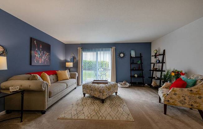 Living Room with Patio