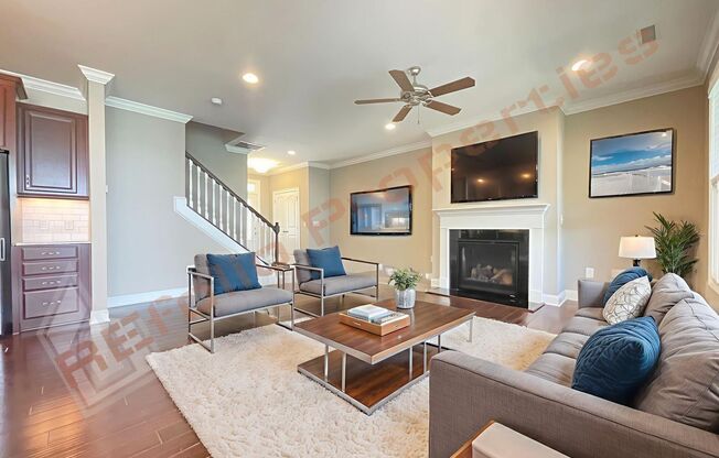 Beautiful 3 Bedroom Townhome with 3rd Floor Loft and 2-Car Garage in The Creeks @ Weston, Cary! Available Now!