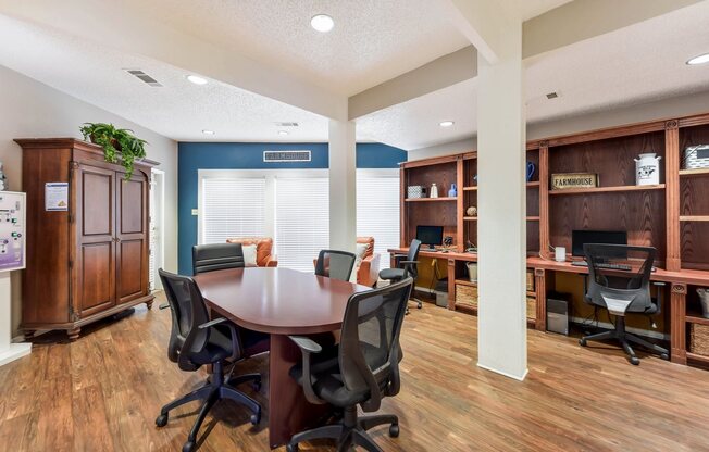 Business Center at Rock Creek Apartment Homes in Dallas, Texas, TX