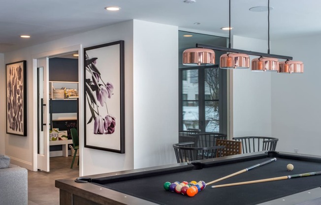 cambridge park apartment billiards room