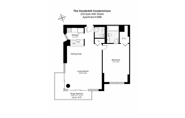 1 bed, 2.5 baths, 770 sqft, $4,995, Unit 26B