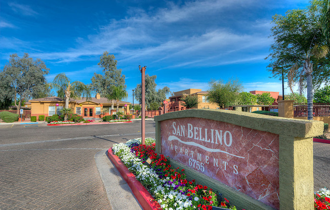 Property Sign at San Bellino Apartments, Glendale, 85303