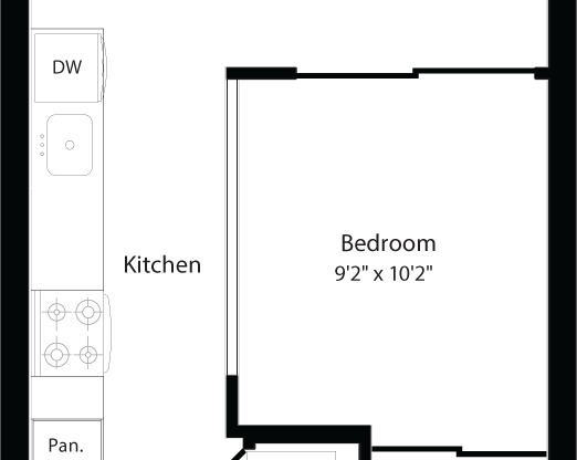 1 bed, 1 bath, 667 sqft, $1,971, Unit 403