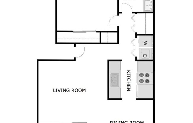 The Ashton: Beds - 1: Baths - 1: SqFt Range - 682 to 682