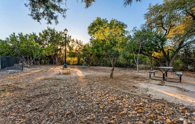Picnic Area at Bridge at Heritage Woods, Austin, TX