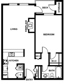 1 bed, 1 bath, 828 sqft, $1,575