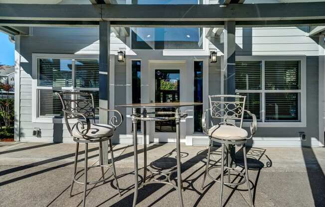 Back patio clubhouse Aloha Oregon Quatama Village Apartments 