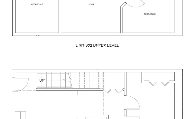 2 beds, 2 baths, 801 sqft, $895, Unit 302 BTB - A