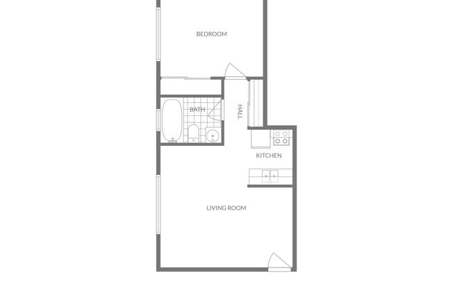 1 bed, 1 bath, 585 sqft, $874, Unit CW 106-05