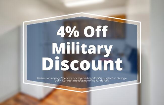 Village at Calais 4% Military Discount