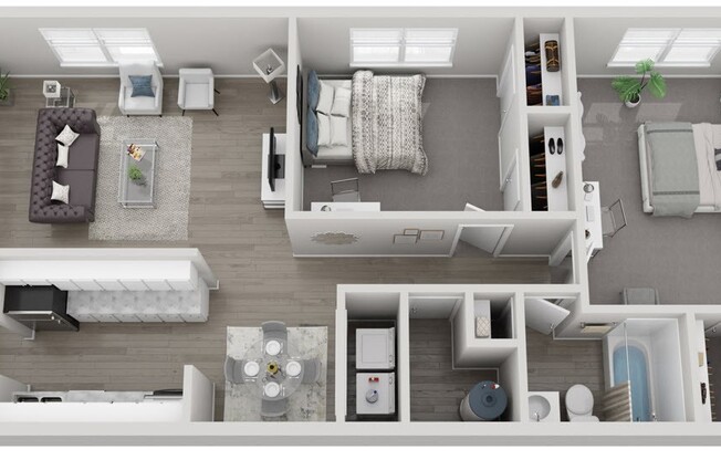 2 beds, 1 bath, 952 sqft, $1,300