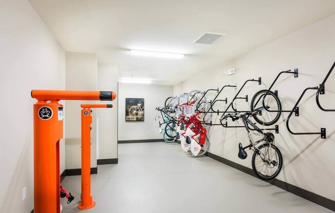 Indoor Bike Storage And Repair Facility at Windsor Parkview, Chamblee, GA