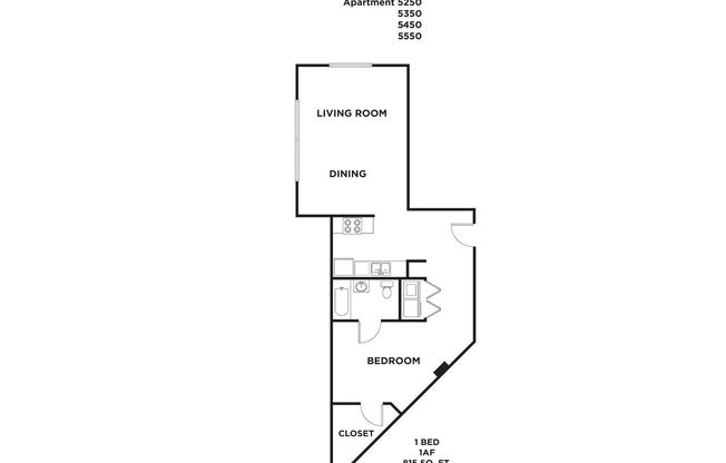 1 bed, 1 bath, 815 sqft, $1,875