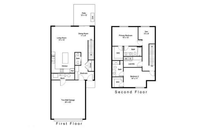 2 beds, 2.5 baths, 1,655 sqft, $2,245, Unit 2836