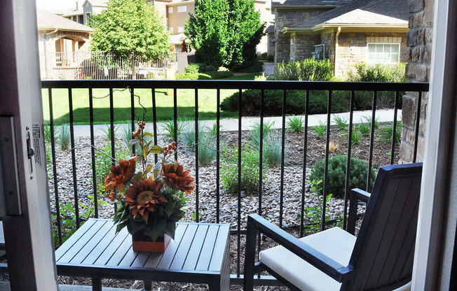 Private Patios and Balconies at Aurora Apartments for Rent