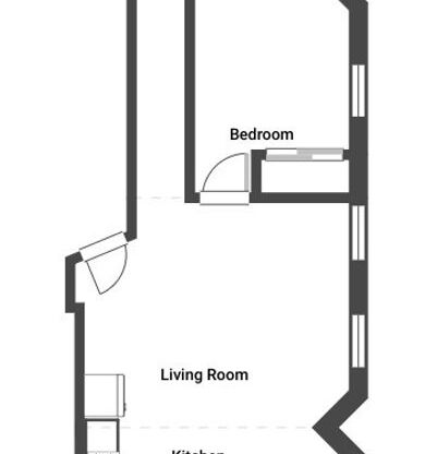 2 beds, 1 bath, 851 sqft, $1,500, Unit 2S