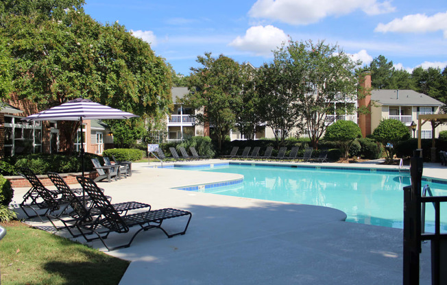 large pool and expansive sundeck at Stillwater at Grandview Cove