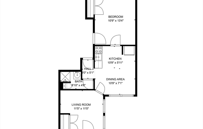 2 beds, 1 bath, 700 sqft, $2,700, Unit 1