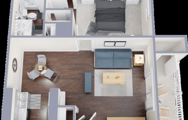 1 bed, 1 bath, 644 sqft, $945