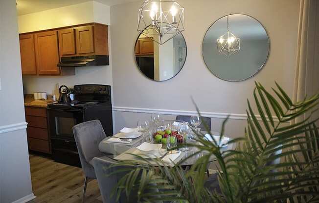 Spacious Dining Room at Pickwick Farms Apartments, Indianapolis, Indiana 46260