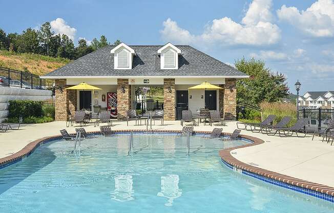 Sparkling Outdoor Pool and Sundeck