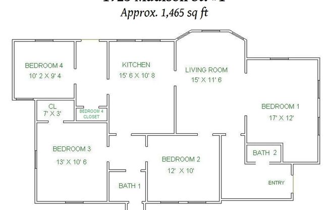 4 beds, 2 baths, $3,695