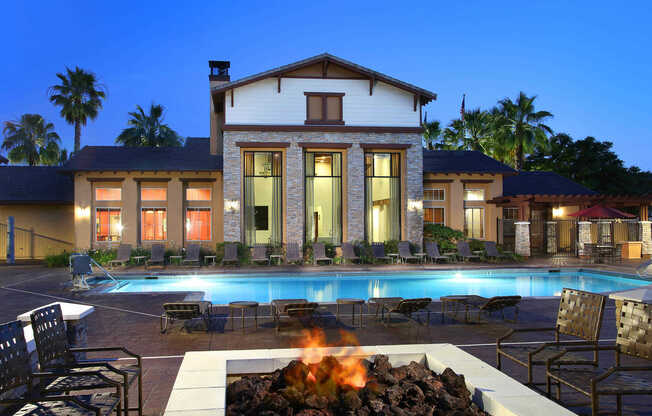 Swimming Pool and Fire Pit