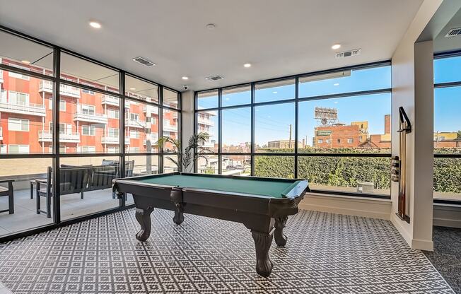 play a game of pool in the games room