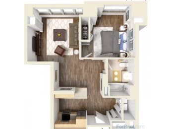 1 bed, 1 bath, 747 sqft, $2,100