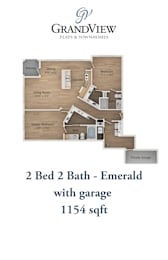 2 beds, 2 baths, 1,154 sqft, $2,000