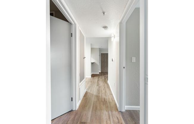 a double door in a room