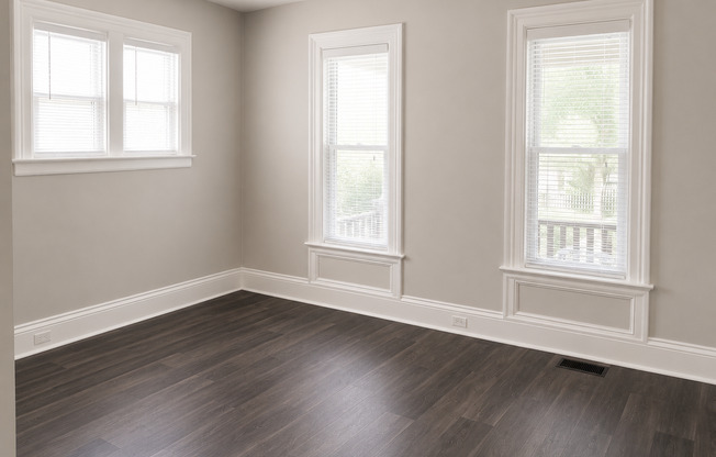 Updated, spacious 2 bedroom, 1 bathroom first floor apartment in the transforming Belknap neighborhood